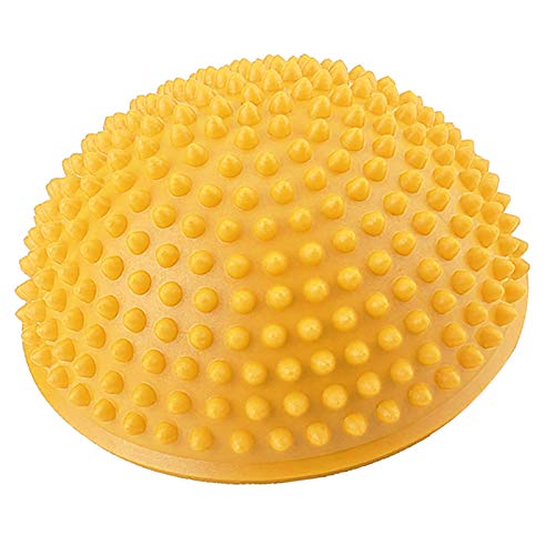 Tbest Bolas de Masaje Medio de Pies de Punta Profunda de Disparador de Punto de Rodillo de Juego PVC Pelotas de Yoga Media Inflable de Masaje Punta Fitball Ejercicios de Aptitud de Entrenador