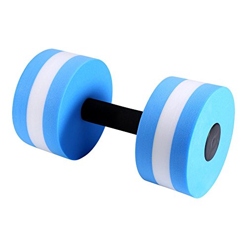 Tbest Mancuernas de Ejercicio acuático, EVA Aerobic acuático Mancuerna Barbell acuático Aqua Fitness Piscina Ejercicio Barras de Mano para aeróbicos de Agua, Terapia, Entrenamientos