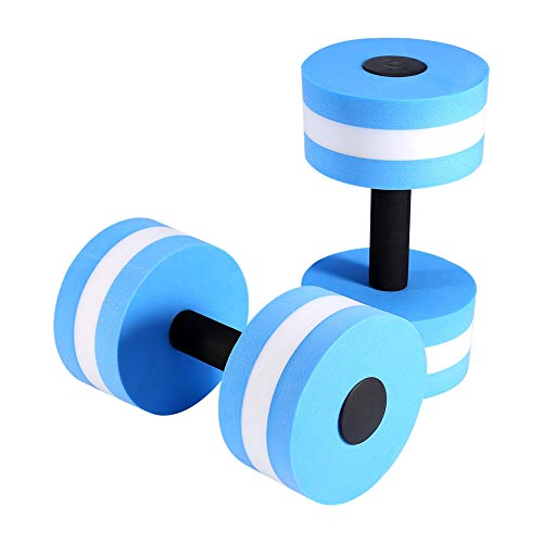 Tbest Mancuernas de Ejercicio acuático, EVA Aerobic acuático Mancuerna Barbell acuático Aqua Fitness Piscina Ejercicio Barras de Mano para aeróbicos de Agua, Terapia, Entrenamientos