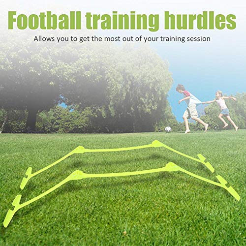 Tbest Obstáculos de Entrenamiento,2Pcs Obstáculos de Velocidad Obstáculos Agilidad Deportes Fútbol Rugby Running Entrenamiento de Velocidad Ajustable Valla de Velocidad de Entrenamiento Futbol