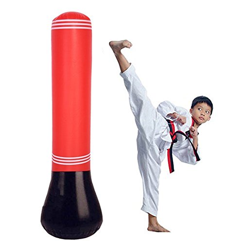Tbest Sacos de Suelo, Saco de Boxeo Pesado Inflable Bolsa de Boxeo Niño Adulto Sacos de Suelo Saco de Boxeo de Destino Independiente 160 cm con Bomba de Pie Tbest Sacos de Suelo, Saco de Boxeo Pesado Inflable Bolsa de Boxeo Niño Adulto Sacos de Suelo Saco de Boxeo de Destino Independiente 160 cm con Bomba de Pie