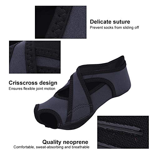 Tbest Zapatillas Calcetines de Yoga Antideslizantes , Calcetines de Pilates de Yoga con Dedos de Pies Zapatillas de Entrenamiento de Baile con Empuñaduras para Pilates Ballet Hombres Mujeres