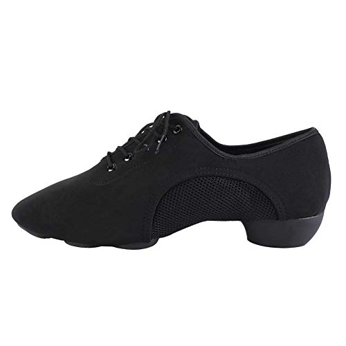 Tbest Zapatos Baile Latino Hombre Mujer,Zapatillas de Baile Latino Danza Suaves y Cómodos Zapatos Latinos de Salón Zapatos de Baile Modernos al Aire Libre para Salsa Latina Tango(40)