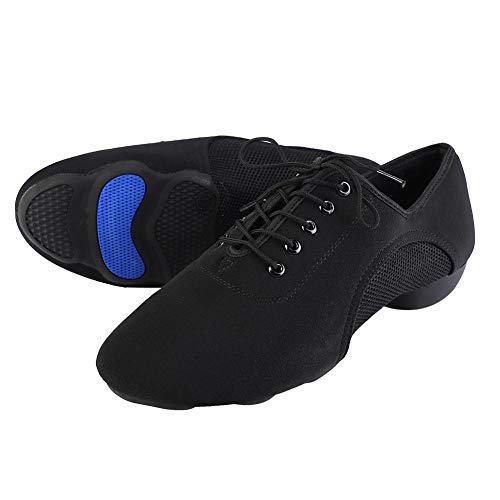 Tbest Zapatos Baile Latino Hombre Mujer,Zapatillas de Baile Latino Danza Suaves y Cómodos Zapatos Latinos de Salón Zapatos de Baile Modernos al Aire Libre para Salsa Latina Tango(42)