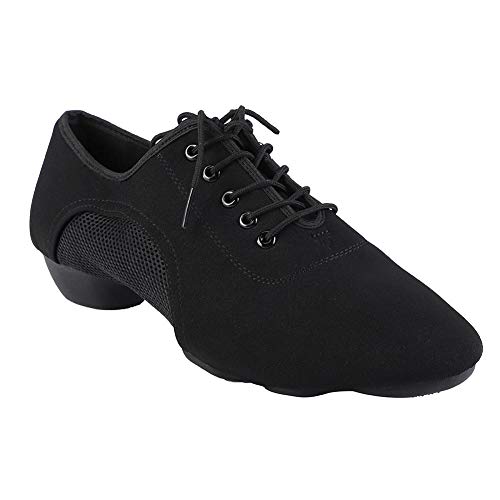 Tbest Zapatos Baile Latino Hombre Mujer,Zapatillas de Baile Latino Danza Suaves y Cómodos Zapatos Latinos de Salón Zapatos de Baile Modernos al Aire Libre para Salsa Latina Tango(42)