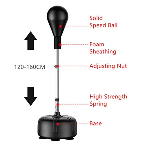 TBhealth Reflex Bolsa con Patas Boxing Saco de Velocidad, Altura Ajustable para Adultos y Niños, Boxing Punching Ball,Rojo TBhealth Reflex Bolsa con Patas Boxing Saco de Velocidad, Altura Ajustable para Adultos y Niños, Boxing Punching Ball,Rojo
