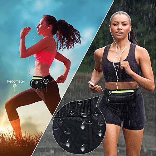 Tcare 1 Unids Cintura Correr Bolsa con Deportes Botella de Agua Holder Hombres Mujeres Correa Cinturón Bolsa Impermeable Paquete Gimnasio Fitness Run Bolsa (Negro) Tcare 1 Unids Cintura Correr Bolsa con Deportes Botella de Agua Holder Hombres Mujeres Correa Cinturón Bolsa Impermeable Paquete Gimnasio Fitness Run Bolsa (Negro)
