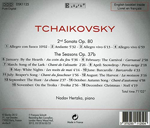 Tchaïkovski : Sonate Op.80, les Saisons