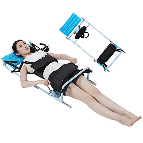 TcooLPE Cama de tracción eficiente Espondilosis Cervical Terapia de Dolor Lumbar Dispositivo de Masaje de Estiramiento Corporal para Lumbago Dolor Lumbar Dispositivo de tracción Lumbar para Cama