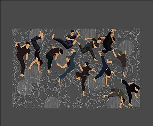 TDYNJJ Mural Fotomurales - Gimnasio Deportes Yoga Hall Taekwondo - Papel Pintado No Tejido Decoración De Pared Decorativos Murales Moderna De Diseno Fotográfico