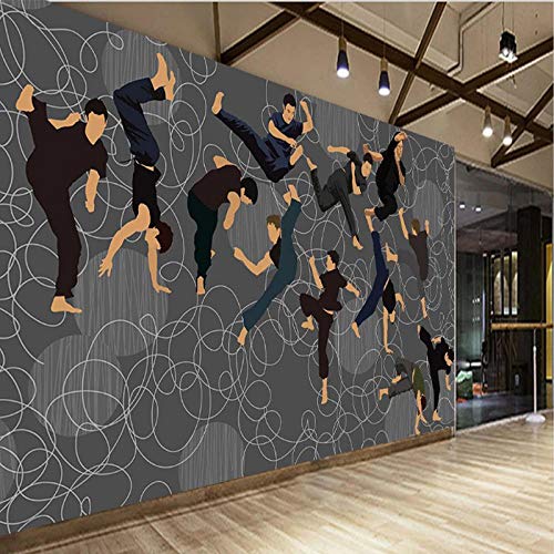 TDYNJJ Mural Fotomurales - Gimnasio Deportes Yoga Hall Taekwondo - Papel Pintado No Tejido Decoración De Pared Decorativos Murales Moderna De Diseno Fotográfico