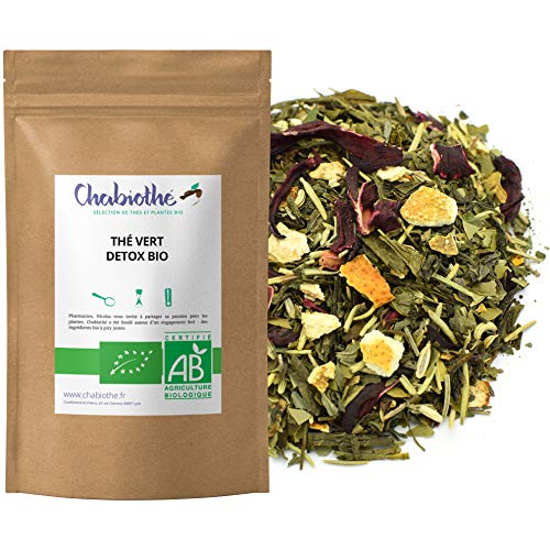 Té verde DETOX BIO 200g - 100 tazas - orgánico - bolsa biodegradable