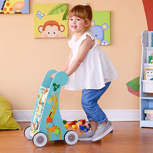 Teamson Kids Preescolar Andador de Actividades de Madera Juego Multifuncional Juguete Educativo para Caminar, Musical, Habilidades motoras (PS-T0008) Teamson Kids Preescolar Andador de Actividades de Madera Juego Multifuncional Juguete Educativo para Caminar, Musical, Habilidades motoras (PS-T0008)