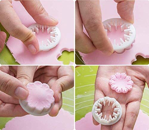 Tebery 21 juegos/68 piezas Kit de herramientas para decoración de pasteles, herramientas de modelado caseras para fondant Cake Cookie Cutter Moldes de azúcar decoración de glaseado Tebery 21 juegos/68 piezas Kit de herramientas para decoración de pasteles, herramientas de modelado caseras para fondant Cake Cookie Cutter Moldes de azúcar decoración de glaseado