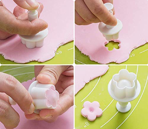 Tebery 21 juegos/68 piezas Kit de herramientas para decoración de pasteles, herramientas de modelado caseras para fondant Cake Cookie Cutter Moldes de azúcar decoración de glaseado Tebery 21 juegos/68 piezas Kit de herramientas para decoración de pasteles, herramientas de modelado caseras para fondant Cake Cookie Cutter Moldes de azúcar decoración de glaseado