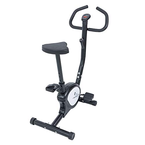 TechFit BB370 Bicicleta de Ejercicios Fitness, Resistencia de Cinturón Ajustable, 90 x 40 x 100 cm, Adecuada para Bajar de Peso, Tonificación Corporal, Cardio, Entrenamiento, Uso Doméstico, Gris