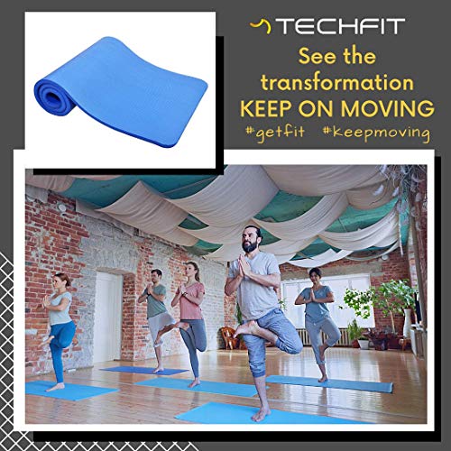 TechFit Esterilla Deporte Gruesa para Gimnasio en Casa – Esterilla Yoga Antideslizante para Ejercicio en Casa – Colchoneta Gimnasia Ideal para Ejercicios en el Suelo, Estiramientos, Abdómenes TechFit Esterilla Deporte Gruesa para Gimnasio en Casa – Esterilla Yoga Antideslizante para Ejercicio en Casa – Colchoneta Gimnasia Ideal para Ejercicios en el Suelo, Estiramientos, Abdómenes