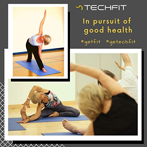 TechFit Esterilla Deporte Gruesa para Gimnasio en Casa – Esterilla Yoga Antideslizante para Ejercicio en Casa – Colchoneta Gimnasia Ideal para Ejercicios en el Suelo, Estiramientos, Abdómenes