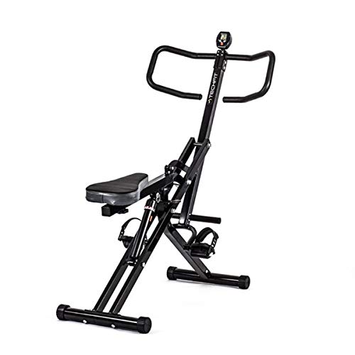 TechFit Máquina de Ejercicios AllCrunch, Bicicleta Doble, Entrenador de Ejercicios de Entrenamiento Corporal Total, Plegable, para Tonificar Piernas, Espalda, Brazos, Glúteos y Abdomen