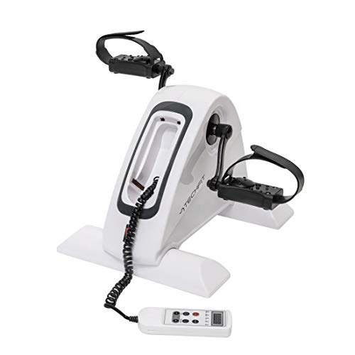 TechFit Mini Bicicleta Motorizado, Adecuado para el Hogar y la Oficina, con Monitor LCD, Sistema Antideslizante, Recomendado para Uso Cardiovascular y Terapéutico TechFit Mini Bicicleta Motorizado, Adecuado para el Hogar y la Oficina, con Monitor LCD, Sistema Antideslizante, Recomendado para Uso Cardiovascular y Terapéutico