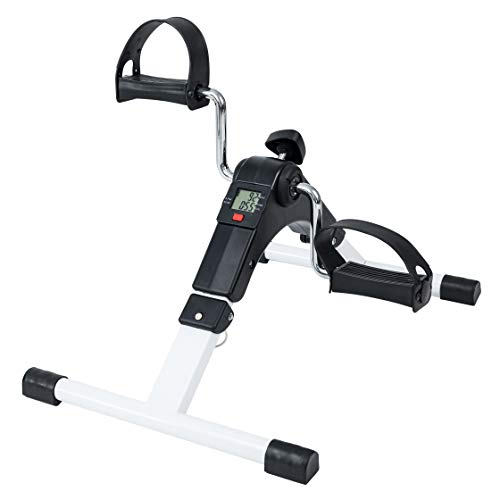 TechFit PED2 Mini Bicicleta Estática para Uso Doméstico y de Oficina, Máquina de Entrenamiento Fácil para Brazos y Piernas, con Pantalla LCD, Adecuada para Recuperación