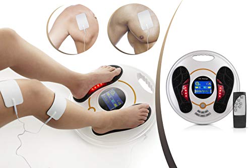 TECHNOSMART Estimulador muscular eléctrico, masajeador eléctrico, electroestimulador digital, para aliviar el dolor muscular y el fortalecimiento muscular