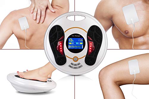 TECHNOSMART Estimulador muscular eléctrico, masajeador eléctrico, electroestimulador digital, para aliviar el dolor muscular y el fortalecimiento muscular