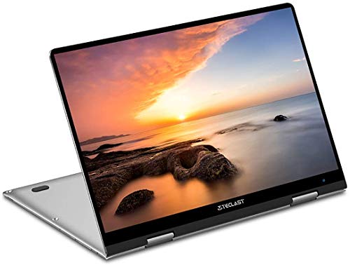 TECLAST F5 Pc Portatil 11.6 Pulgadas, 8GB RAM 256GB SSD 1920×1080 FHD IPS, Ordenador Portátil Intel Quad-Core, Pantalla Táctil 360°Convertible, Windows 10, WiFi&Bluetooth, Cuerpo Totalmente Metálico