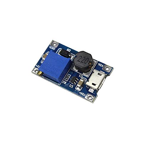 TECNOIOT 2pcs 2A Booster DC-DC Step-up 2/24V to 5/12/28V Micro USB MT3608 Replace XL6009 TECNOIOT 2pcs 2A Booster DC-DC Step-up 2/24V to 5/12/28V Micro USB MT3608 Replace XL6009