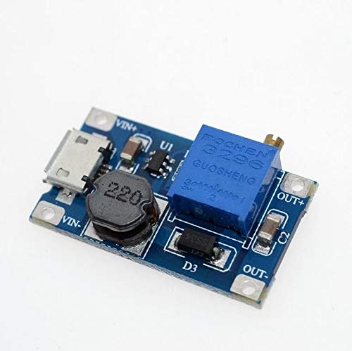 TECNOIOT 5pcs 2A Booster DC-DC Step-up 2/24V to 5/12/28V Micro USB MT3608 Replace XL6009 TECNOIOT 5pcs 2A Booster DC-DC Step-up 2/24V to 5/12/28V Micro USB MT3608 Replace XL6009