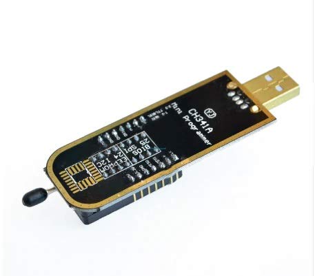 TECNOIOT CH341A 24 25 Series EEPROM Flash BIOS USB Programmer with Software & Driver + SOIC8 SOP8 Clip Adapter Module