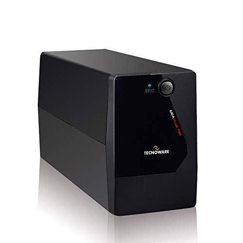 Tecnoware UPS ERA PLUS 750 Sistemas de Alimentación Ininterrumpida - 2 salidas Schuko - Autonomía hasta 10 min con 1 PC o 40 min con Modem Router - Potencia 750 VA