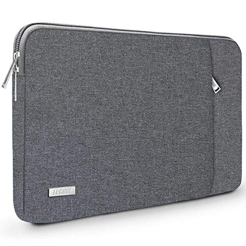 TECOOL Funda Portátil de 14 Pulgadas, Bolso Protectora Acolchada Funda Blanda para 14'' Lenovo HP Acer ASUS DELL Ordenador Tablets y MacBook Pro 15 (2016-2019), 15'' Surface Laptop 3, Gris Oscuro