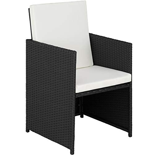 TecTake 800682 - Conjunto de Muebles de Jardín 2+1, Trenzado de Polirratán, Incluye Tornillos de Acero Inoxidable (Negro | No. 403096) TecTake 800682 - Conjunto de Muebles de Jardín 2+1, Trenzado de Polirratán, Incluye Tornillos de Acero Inoxidable (Negro | No. 403096)