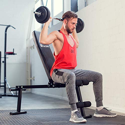 TecTake Banco de Pesas Banco de musculación con Respaldo Regulable TecTake Banco de Pesas Banco de musculación con Respaldo Regulable