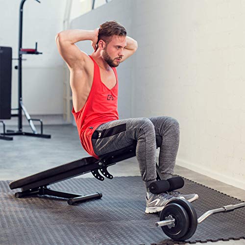 TecTake Banco de Pesas Banco de musculación con Respaldo Regulable TecTake Banco de Pesas Banco de musculación con Respaldo Regulable
