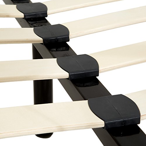 TecTake Cama de Metal Estructura con somier - Varios Modelos - (140x200cm, Negro) TecTake Cama de Metal Estructura con somier - Varios Modelos - (140x200cm, Negro)