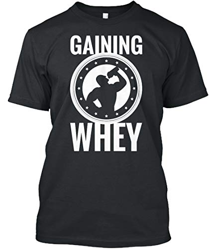 Teespring Limited - Camiseta clásica Show It! Whey It! Live It! - 100% algodón Teespring Limited - Camiseta clásica Show It! Whey It! Live It! - 100% algodón