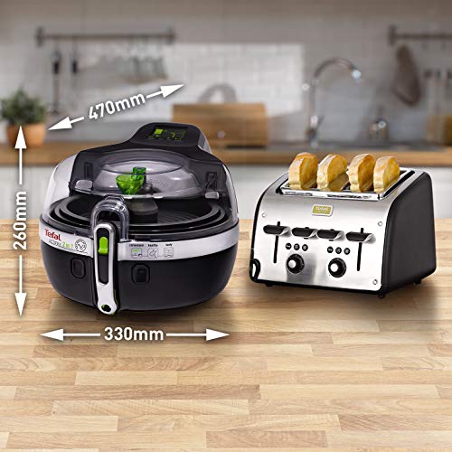 Tefal Actifry 2 In 1 Freidora De Aire Caliente, 1400 W, 1.5 kg, Cerámica, Negro 30x49x39cm Tefal Actifry 2 In 1 Freidora De Aire Caliente, 1400 W, 1.5 kg, Cerámica, Negro 30x49x39cm