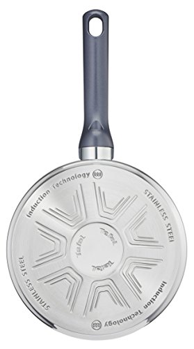Tefal Daily Cook - Cazo de acero inoxidable de 16 cm, 1 Litro, base reforzada, aptas para todo tipo de cocinas incluido inducción, gran conductividad y resistencia con materiales reciclados Tefal Daily Cook - Cazo de acero inoxidable de 16 cm, 1 Litro, base reforzada, aptas para todo tipo de cocinas incluido inducción, gran conductividad y resistencia con materiales reciclados