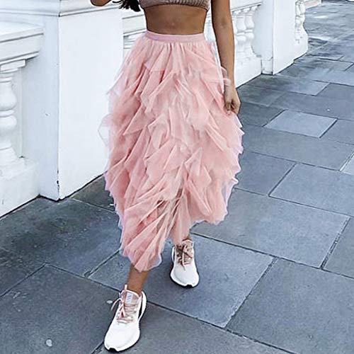 Tefamore Tutu Falda de Mujer Falda de Tul 50's Short Ballet 3 Capas Accesorios de Vestimenta de Baile Niñas para Vestirse Disfraces Danza (L, Rosado) Tefamore Tutu Falda de Mujer Falda de Tul 50's Short Ballet 3 Capas Accesorios de Vestimenta de Baile Niñas para Vestirse Disfraces Danza (L, Rosado)