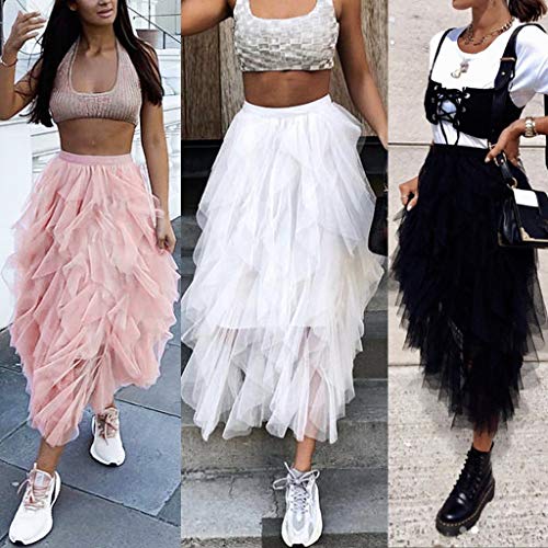 Tefamore Tutu Falda de Mujer Falda de Tul 50's Short Ballet 3 Capas Accesorios de Vestimenta de Baile Niñas para Vestirse Disfraces Danza (L, Rosado) Tefamore Tutu Falda de Mujer Falda de Tul 50's Short Ballet 3 Capas Accesorios de Vestimenta de Baile Niñas para Vestirse Disfraces Danza (L, Rosado)
