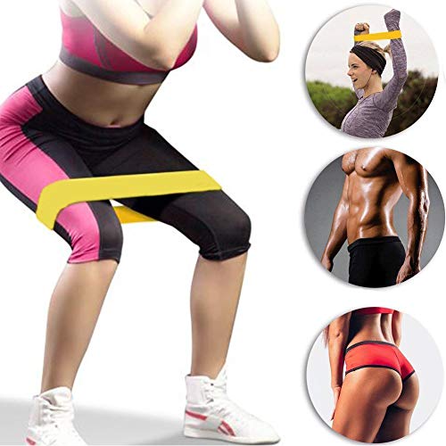 TEFIRE Bandas Elasticas Fitness y Bolsa Almacenamiento 5 Piezas Bandas de Resistencia para Yoga Pilates Estiramientos Musculacion Piernas Glúteos Brazos Fuerza (500)