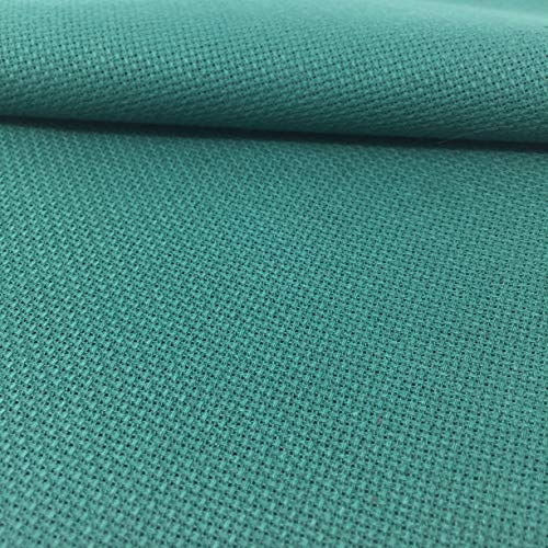 Tela para Punto de Cruz | 75cm x 50cm | 5,5 puntos/cm – 14 cuentas | 100% algodón | Elige color | de Delicatela (Verde) Tela para Punto de Cruz | 75cm x 50cm | 5,5 puntos/cm – 14 cuentas | 100% algodón | Elige color | de Delicatela (Verde)