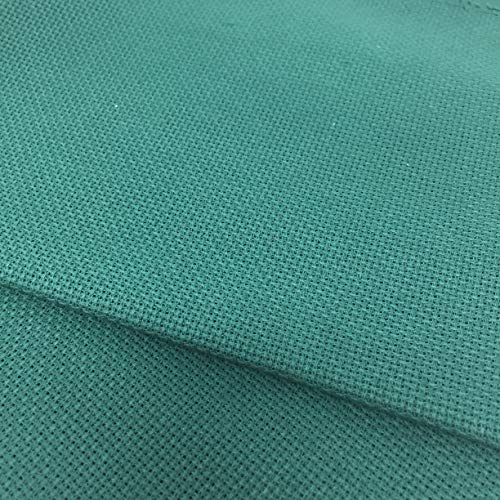 Tela para Punto de Cruz | 75cm x 50cm | 5,5 puntos/cm – 14 cuentas | 100% algodón | Elige color | de Delicatela (Verde) Tela para Punto de Cruz | 75cm x 50cm | 5,5 puntos/cm – 14 cuentas | 100% algodón | Elige color | de Delicatela (Verde)