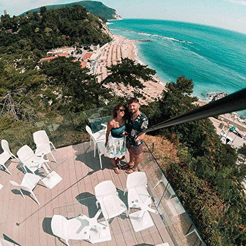 TELESIN Bastón selfie ultra largo de 270 cm para GoPro Hero OSMO Action/Insta 360/Cámara SLR, extensible a 22" /47.2" / 106" bastón portátil ligero de fibra de carbono