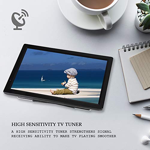 Televisión LCD portátil de 14 Pulgadas, TV analógica con TV DVB-T-T2 1080P HD con baterías Recargables de 1800 mah y Antena para habitación, Cocina, Caravana,Coche,etc. (14") Televisión LCD portátil de 14 Pulgadas, TV analógica con TV DVB-T-T2 1080P HD con baterías Recargables de 1800 mah y Antena para habitación, Cocina, Caravana,Coche,etc. (14")