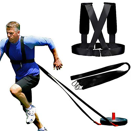 Tendlife Resistance Arnés Chaleco, Speed ??Running Training Tension d-Belt, Sling Strength Home Fitness Trineo Tendlife Resistance Arnés Chaleco, Speed ??Running Training Tension d-Belt, Sling Strength Home Fitness Trineo