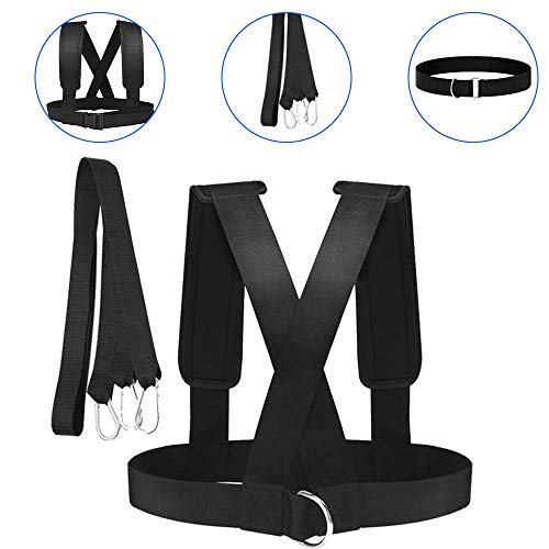 Tendlife Resistance Arnés Chaleco, Speed ??Running Training Tension d-Belt, Sling Strength Home Fitness Trineo Tendlife Resistance Arnés Chaleco, Speed ??Running Training Tension d-Belt, Sling Strength Home Fitness Trineo