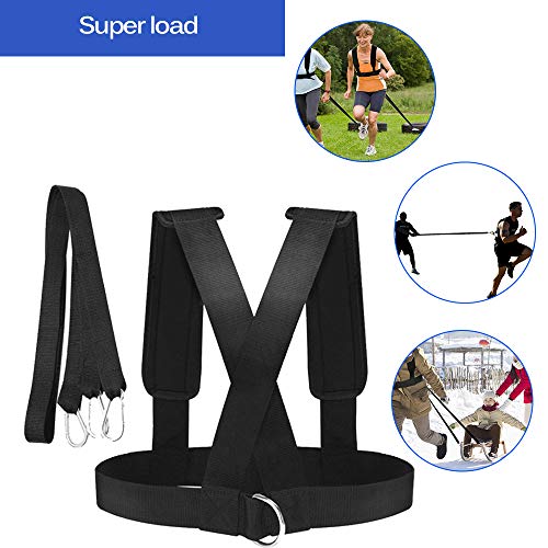 Tendlife Resistance Arnés Chaleco, Speed ??Running Training Tension d-Belt, Sling Strength Home Fitness Trineo Tendlife Resistance Arnés Chaleco, Speed ??Running Training Tension d-Belt, Sling Strength Home Fitness Trineo